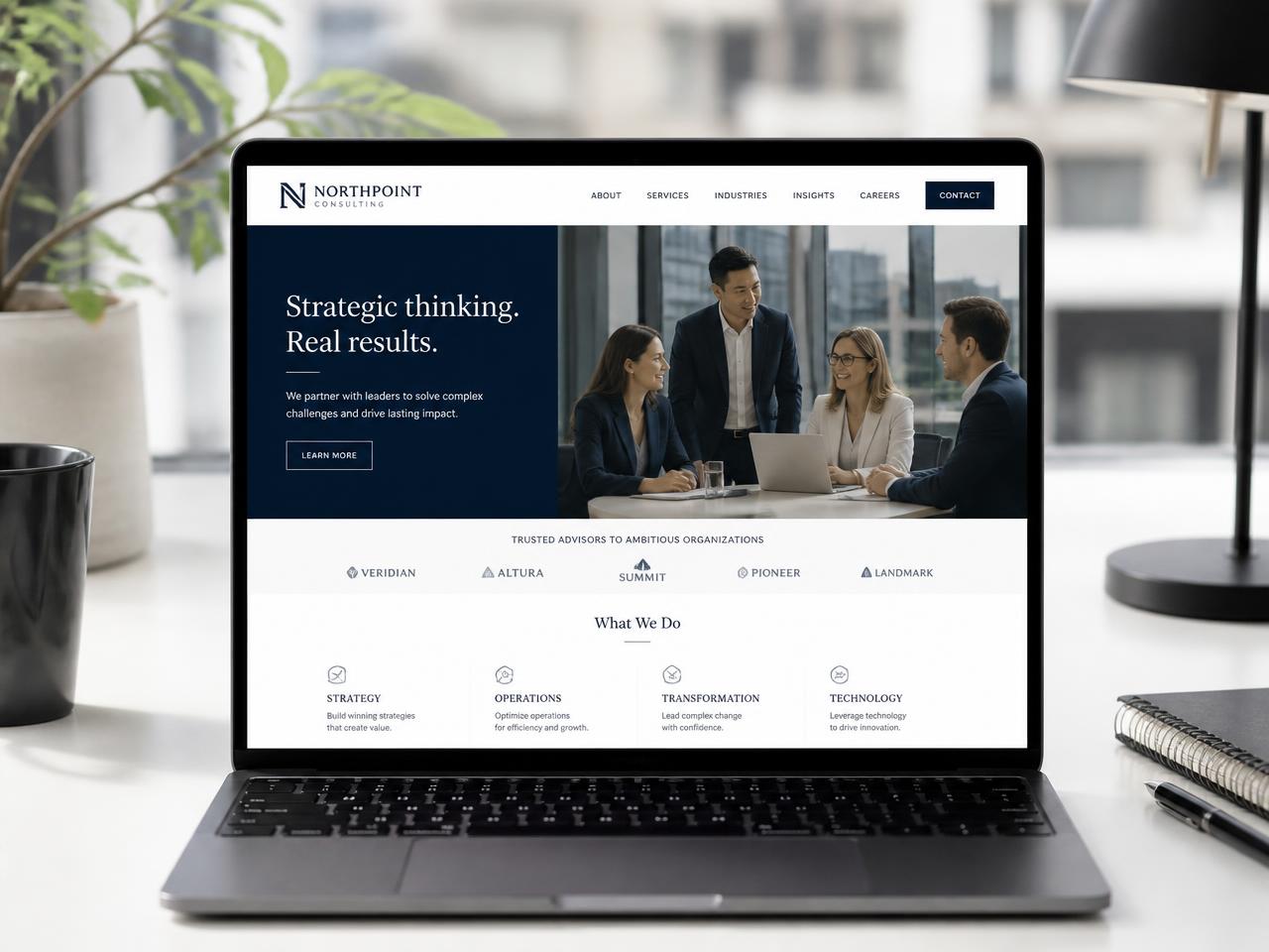 Northpoint Consulting — Corporate & professional services website designed by AC's Web Design